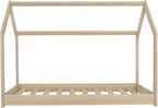 Wooden Bed Scandinavian Style Modern Kids Home Natural