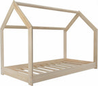 Wooden Bed Scandinavian Style Modern Kids Home Natural