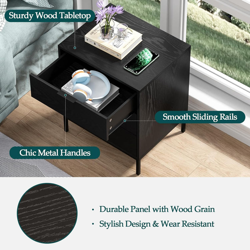 Bedside Tables 3 Drawers Chest of Dresser