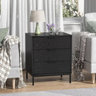 Black 3 Drawers