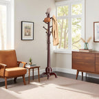 Wooden Coat Rack Stand with 8 Hooks Free
