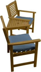 Wooden Companion Love Seat Garden Chairs 2 Tier