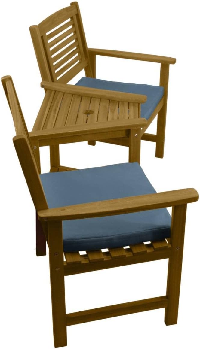 Wooden Companion Love Seat Garden Chairs 2 Tier