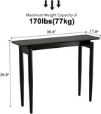 Wooden Console Table Slim for Hallway Sofa Small