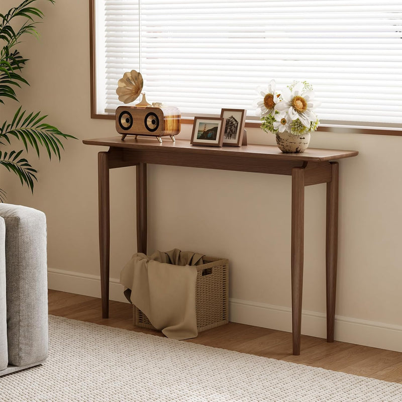 Wooden Console Table Slim for Hallway Sofa Small