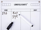 Wooden Dart Cabinet Sisal Dartboard Includes 6 Darts