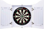 Wooden Dart Cabinet Sisal Dartboard Includes 6 Darts