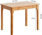 Wooden Desk with Drawers Small Wood Computer