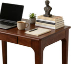 Wooden Desk with Drawers Small Wood Computer