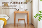 Wooden Desk with Drawers Small Wood Computer