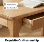 Wooden Desk with Drawers Small Wood Computer