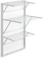 Wooden Extendable Wall Clothes Airer 16m Long Wire