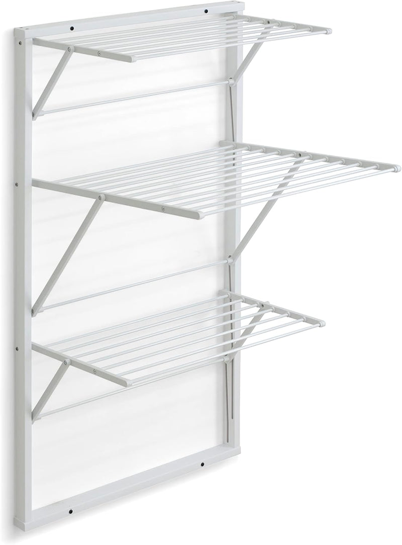 Wooden Extendable Wall Clothes Airer 16m Long Wire