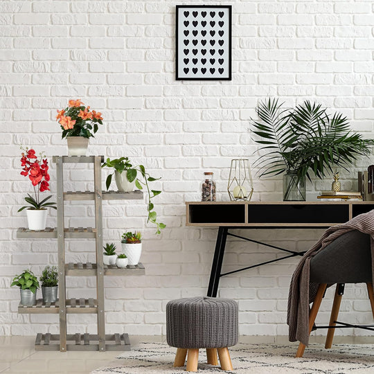 Wooden Flower Rack 5-Tier Plant Stand