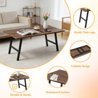 Wooden Folding Coffee Table 39x20x15.7 Inch Rustic Small