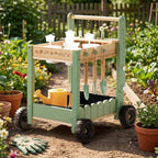 Wooden Garden Trolley for Kids