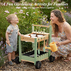 Wooden Garden Trolley for Kids