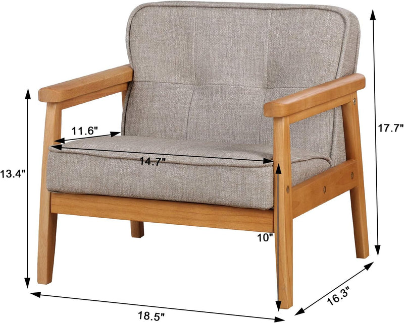 Wooden Kids Sofa Chair Comfortable Pvc Child's