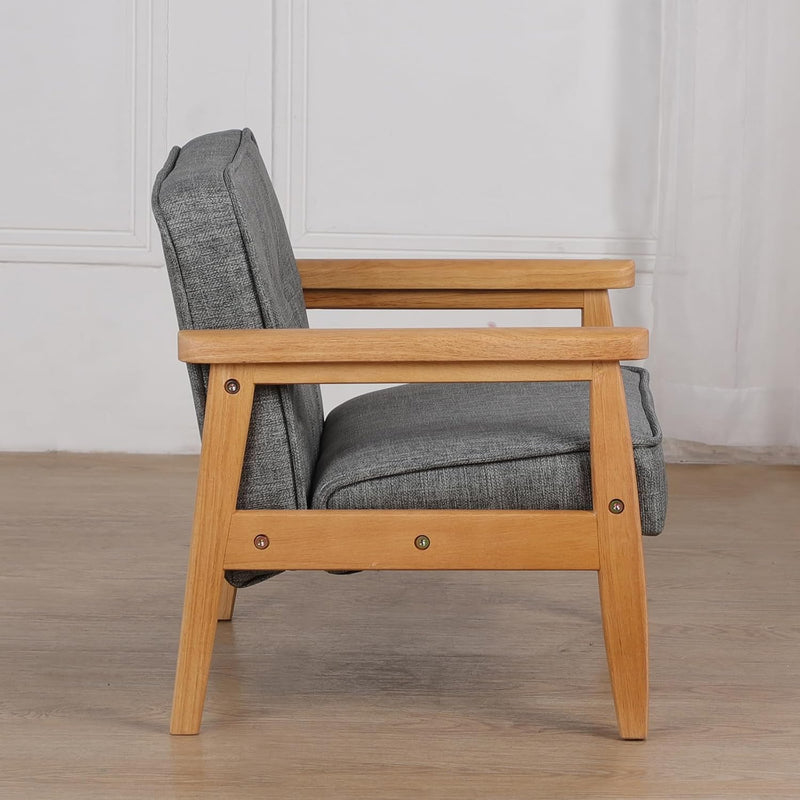 Wooden Kids Sofa Chair Comfortable Pvc Child's