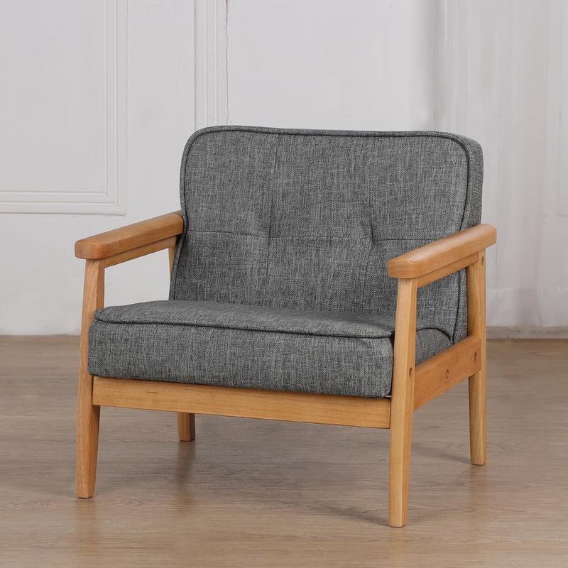 Wooden Kids Sofa Chair Comfortable Pvc Child's