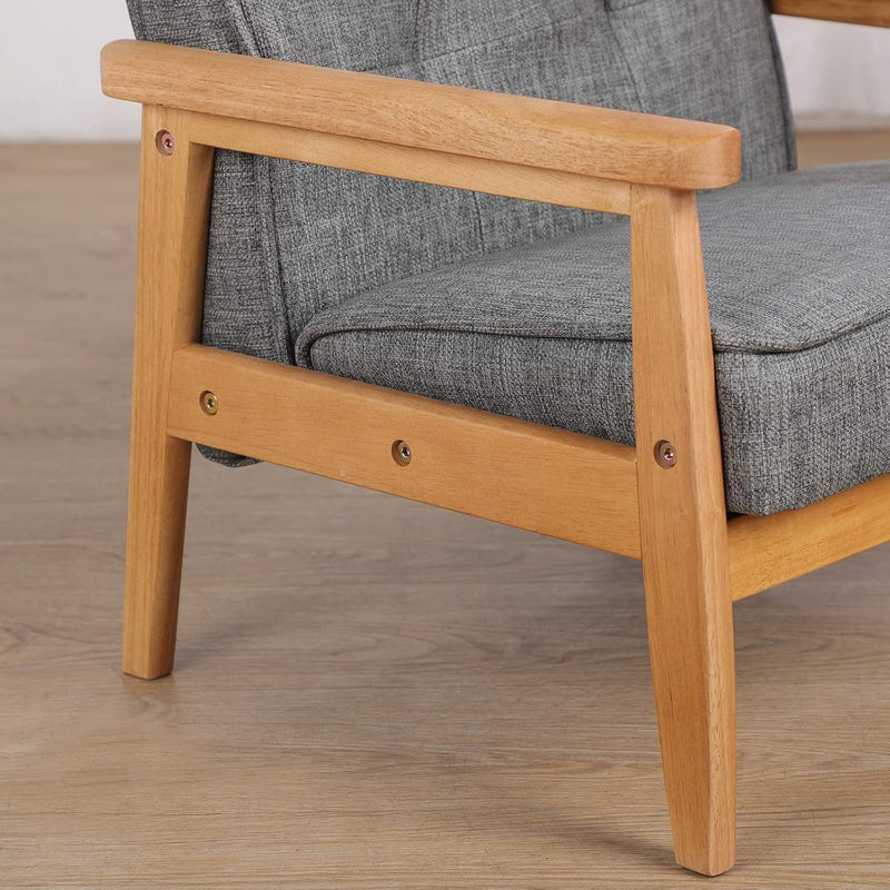 Wooden Kids Sofa Chair Comfortable Pvc Child's