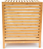 Wooden Laundry Hamper Linen Basket 100L Natural Bamboo