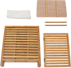 Wooden Laundry Hamper Linen Basket 100L Natural Bamboo