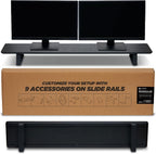Wooden Monitor Stand Desk Organiser Large 45.6"