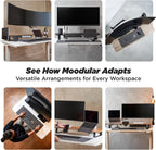 Wooden Monitor Stand Desk Organiser Large 45.6"