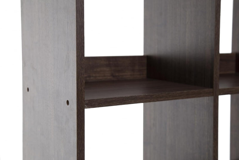 Wooden Open Shelf 6 Cube Storage Unit Organiser