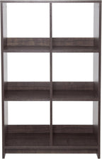 Wooden Open Shelf 6 Cube Storage Unit Organiser