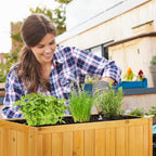 Wooden Planter Flower Bed on Legs
