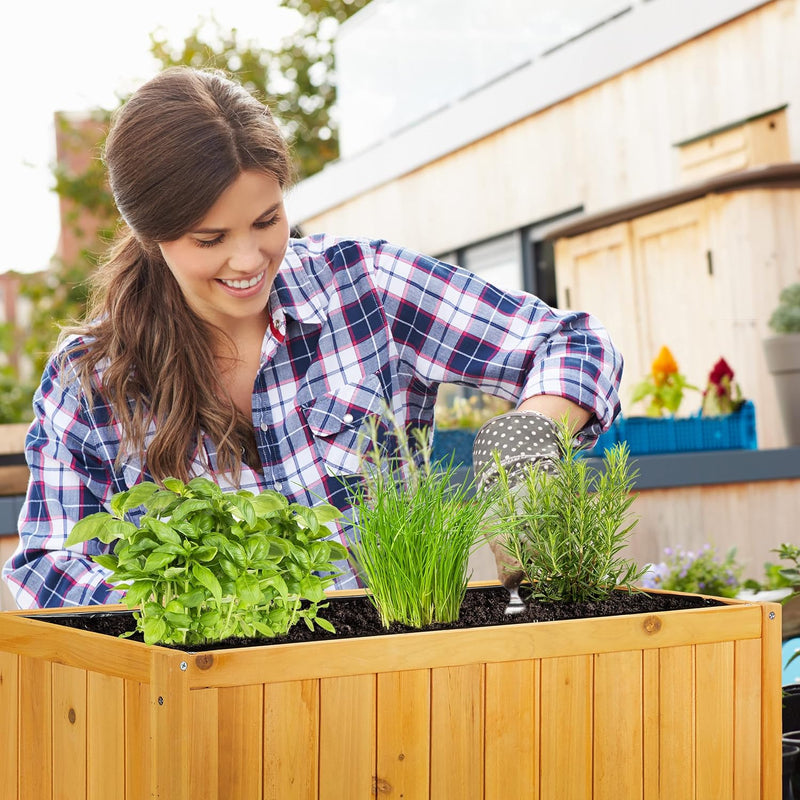 Wooden Planter Flower Bed on Legs