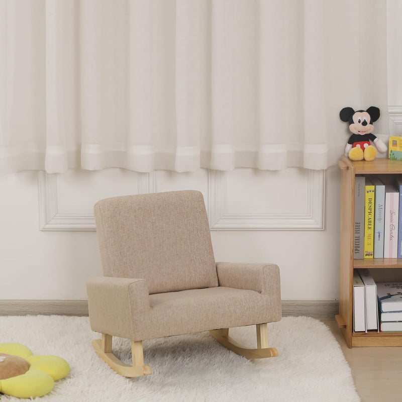 Wooden Rocking Chair for Kids Children's Armchair Sofa
