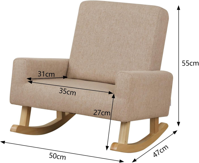 Wooden Rocking Chair for Kids Children's Armchair Sofa