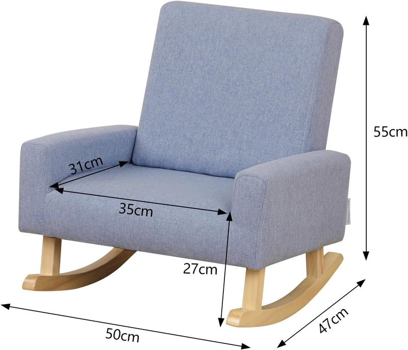 Wooden Rocking Chair for Kids Children's Armchair Sofa