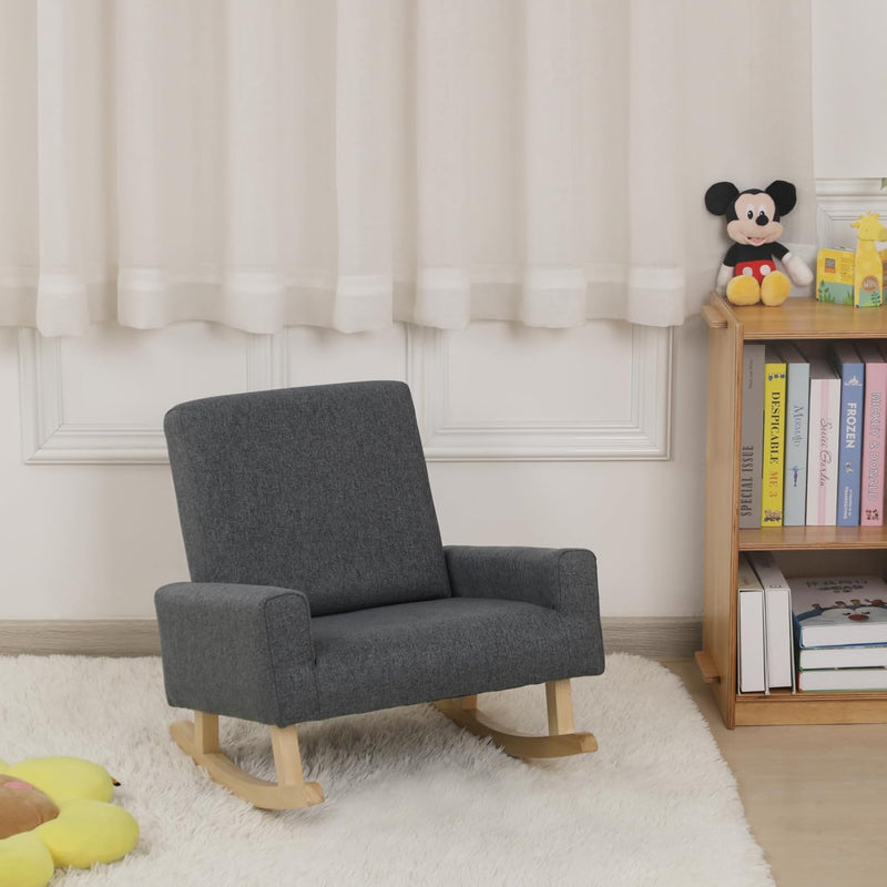 Wooden Rocking Chair for Kids Children's Armchair Sofa