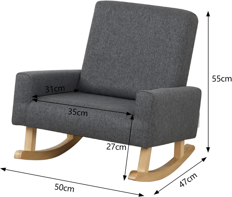 Wooden Rocking Chair for Kids Children's Armchair Sofa
