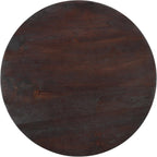 Wooden Side Table Round Solid Mango Wood Bedside