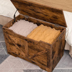 Wooden Storage Chest Trunk Bench with Lid Large