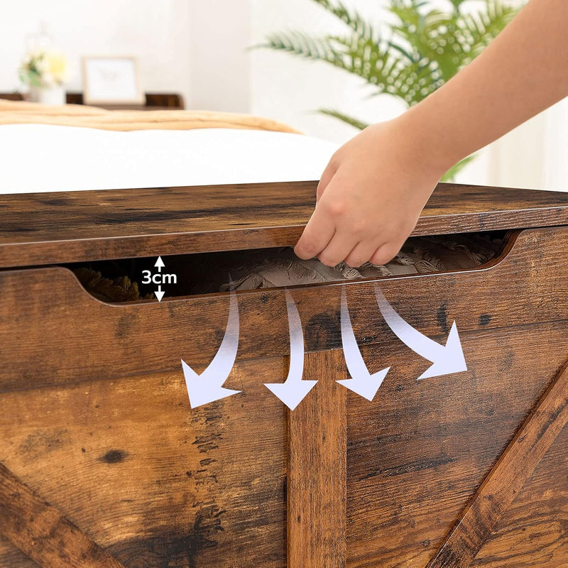 Wooden Storage Chest Trunk Bench with Lid Large