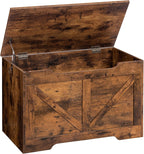 Wooden Storage Chest Trunk Bench with Lid Large