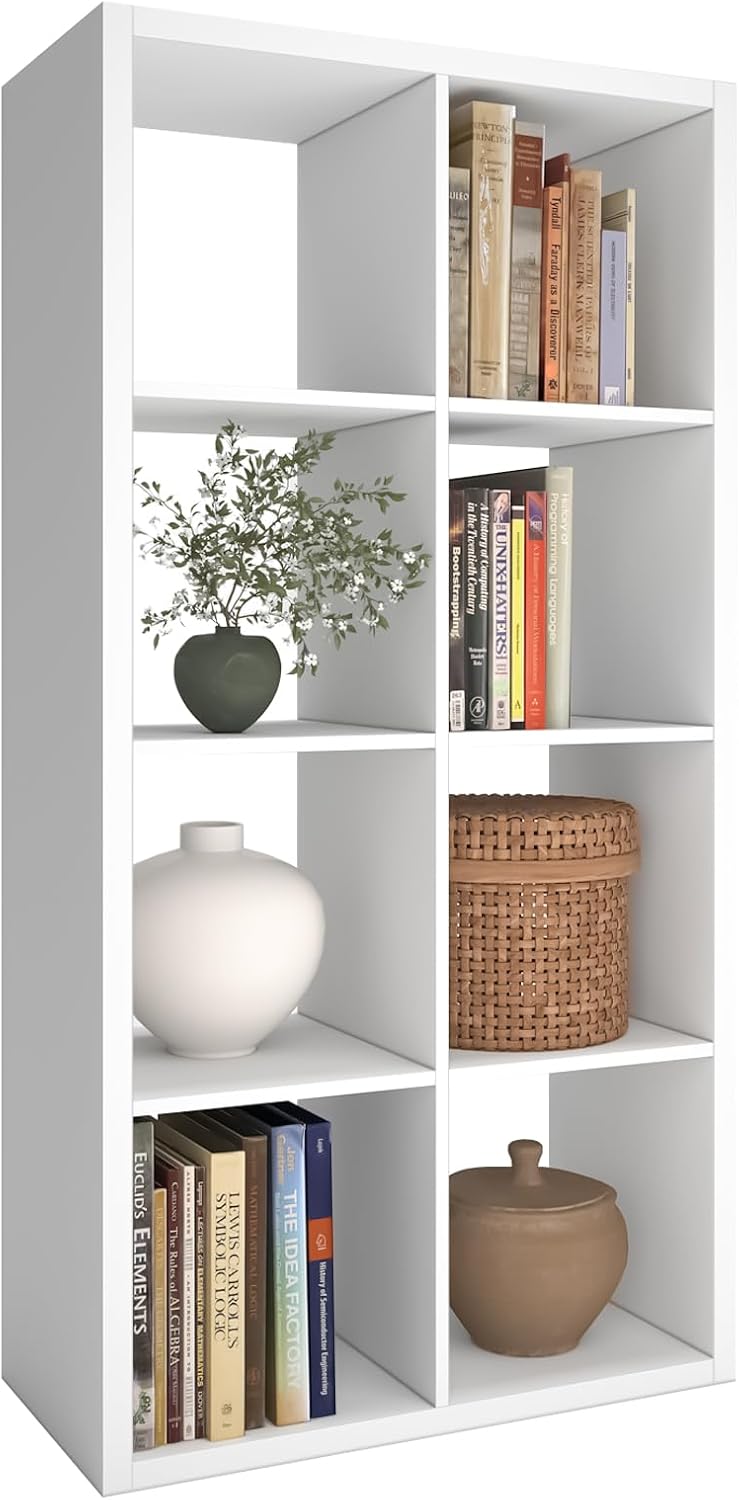 Wooden Thick Frame 6 Cube Storage Organiser Shelf