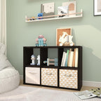 Wooden Thick Frame 6 Cube Storage Organiser Shelf