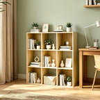 Wooden Thick Frame 6 Cube Storage Organiser Shelf