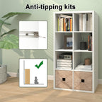 Wooden Thick Frame 6 Cube Storage Organiser Shelf