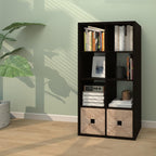 Wooden Thick Frame 6 Cube Storage Organiser Shelf