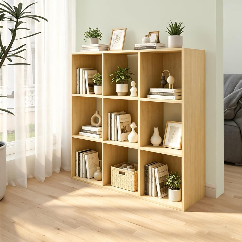 Wooden Thick Frame 6 Cube Storage Organiser Shelf