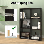 Wooden Thick Frame 6 Cube Storage Organiser Shelf