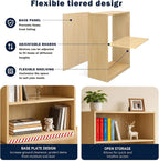 Wooden Thick Frame 6 Cube Storage Organiser Shelf